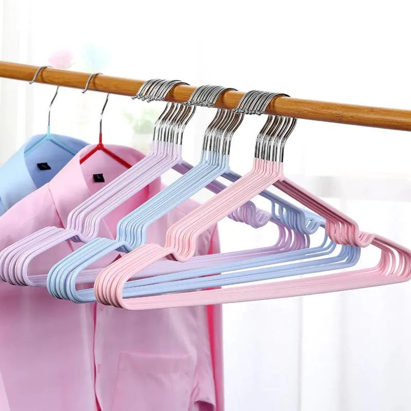 10-Piece Non-Slip Clothes Hangers White