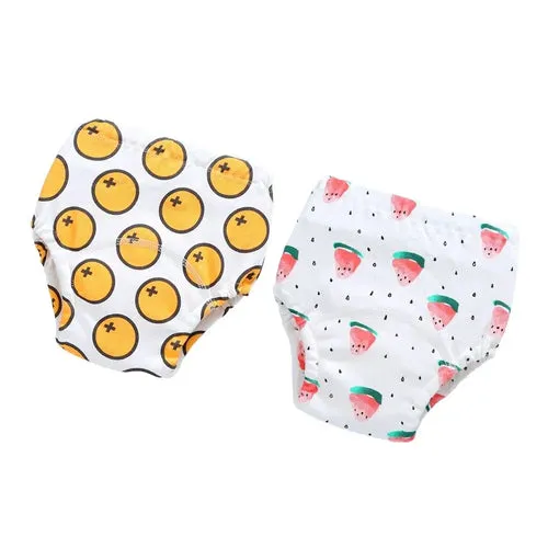 2pcs Baby Waterproof Reusable Training Pants Cotton Baby Diaper Infant