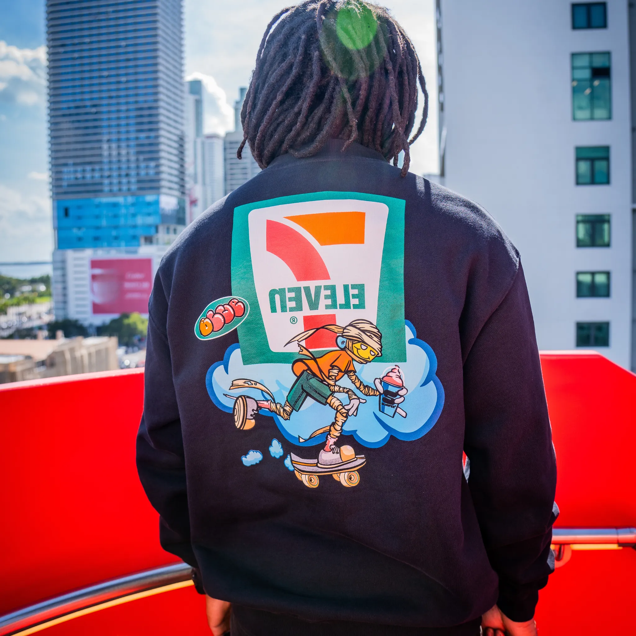 7-Eleven® x Blue the Great Mummy Crewneck