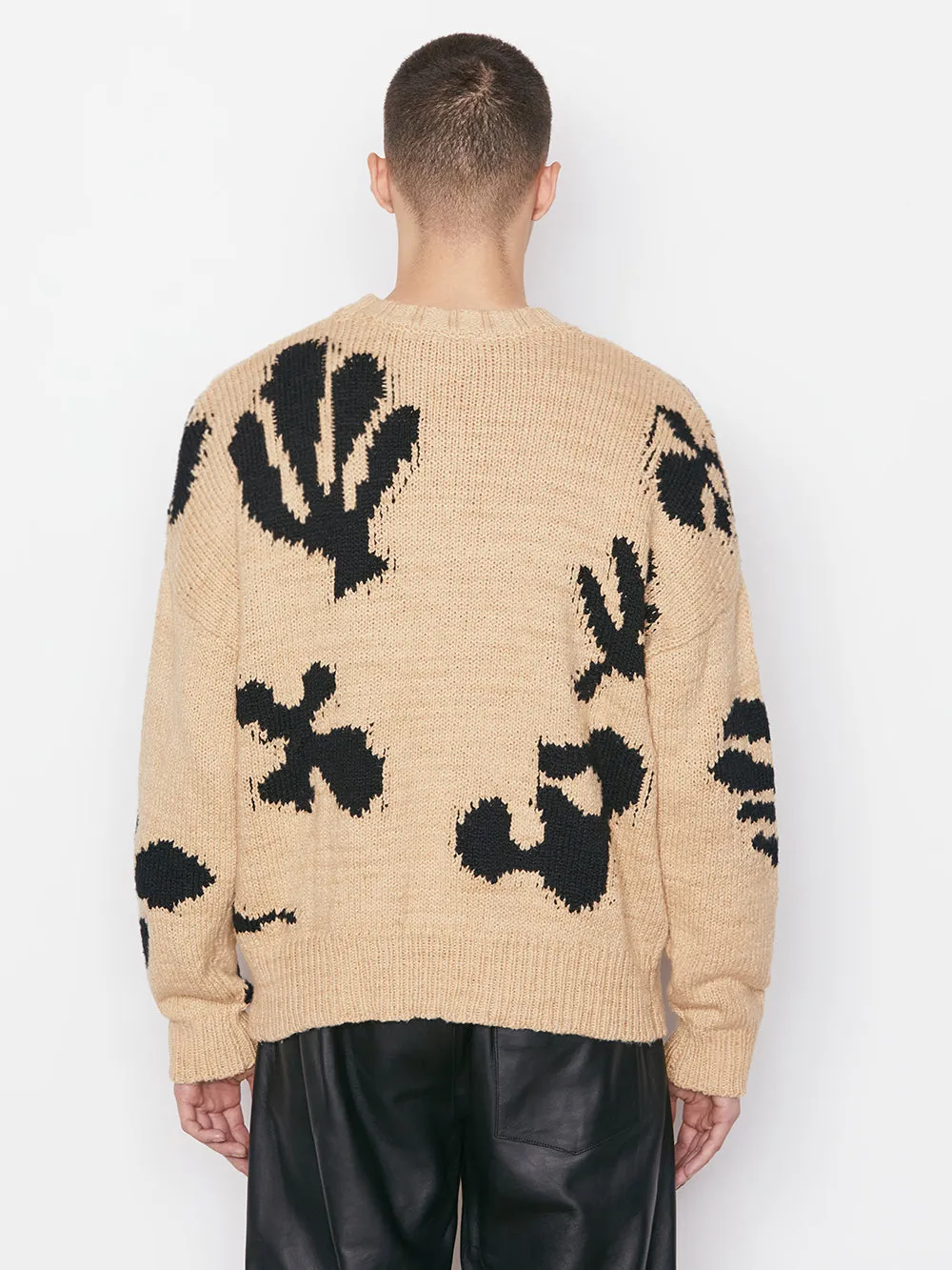 Abstract Intarsia Sweater -- Hay Multi