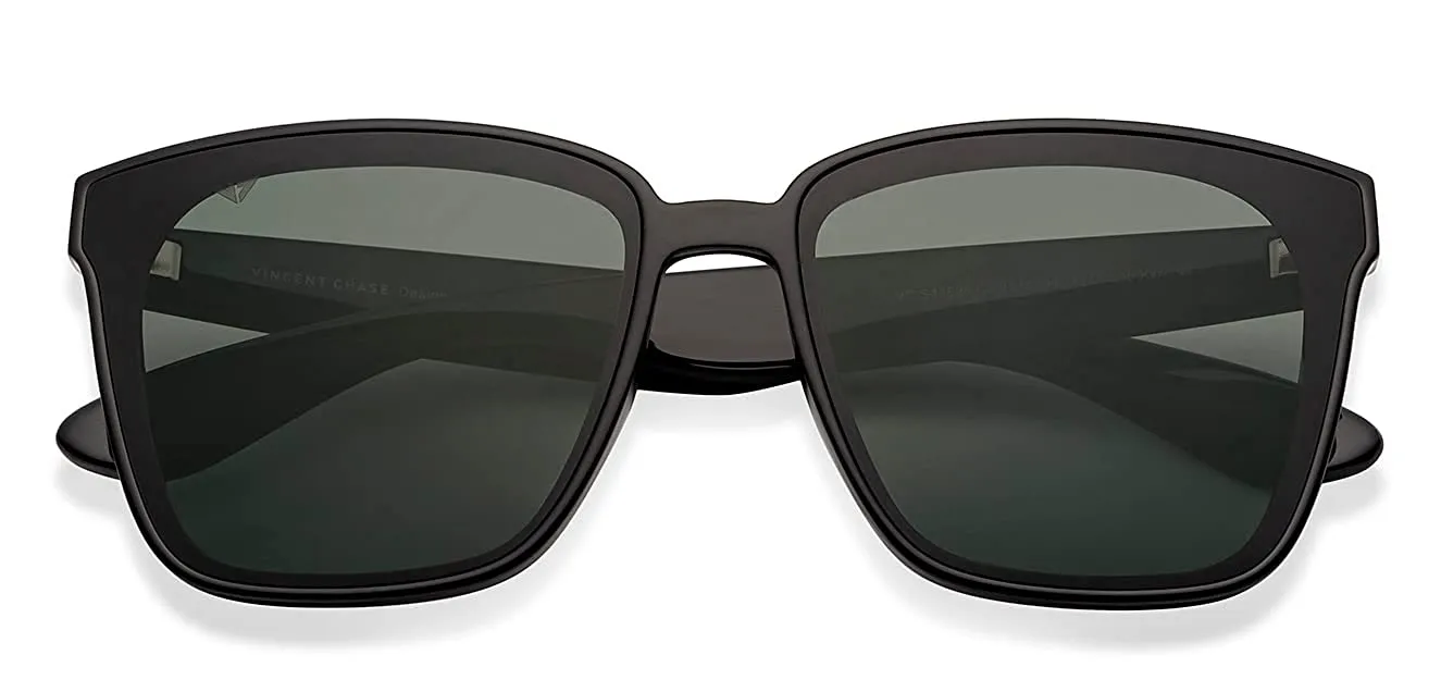 Black Green Full Rim Square Latest and Stylish Polarised and UV Protected Sunglasses