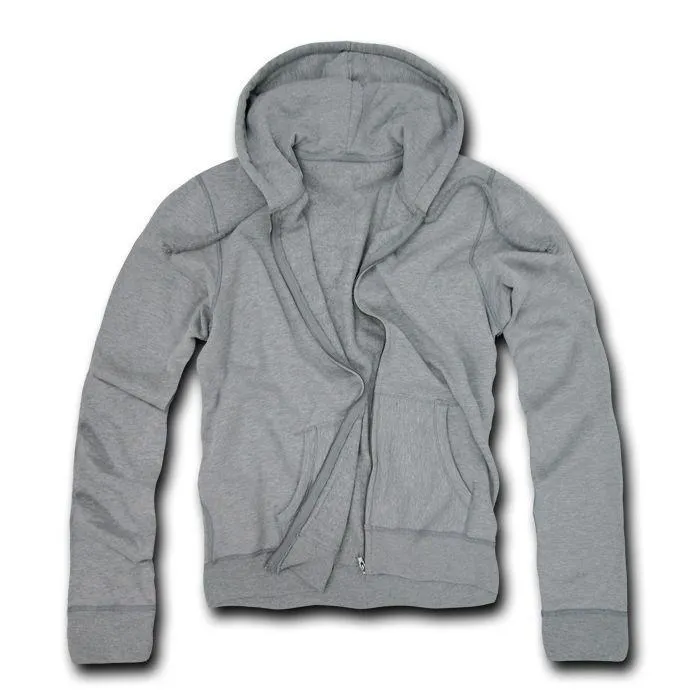 Decky Zip Up Hoody Hoodie Solid Sweatshirt Mens Women Unisex