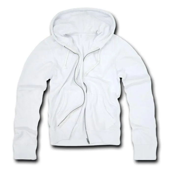 Decky Zip Up Hoody Hoodie Solid Sweatshirt Mens Women Unisex