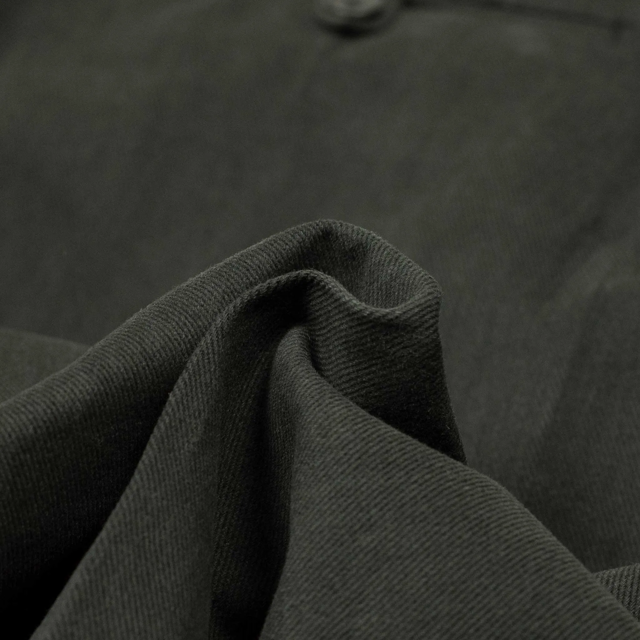 Exclusive "Brooklyn" double-pleated high-rise wide trousers in slate grey heavy cotton twill