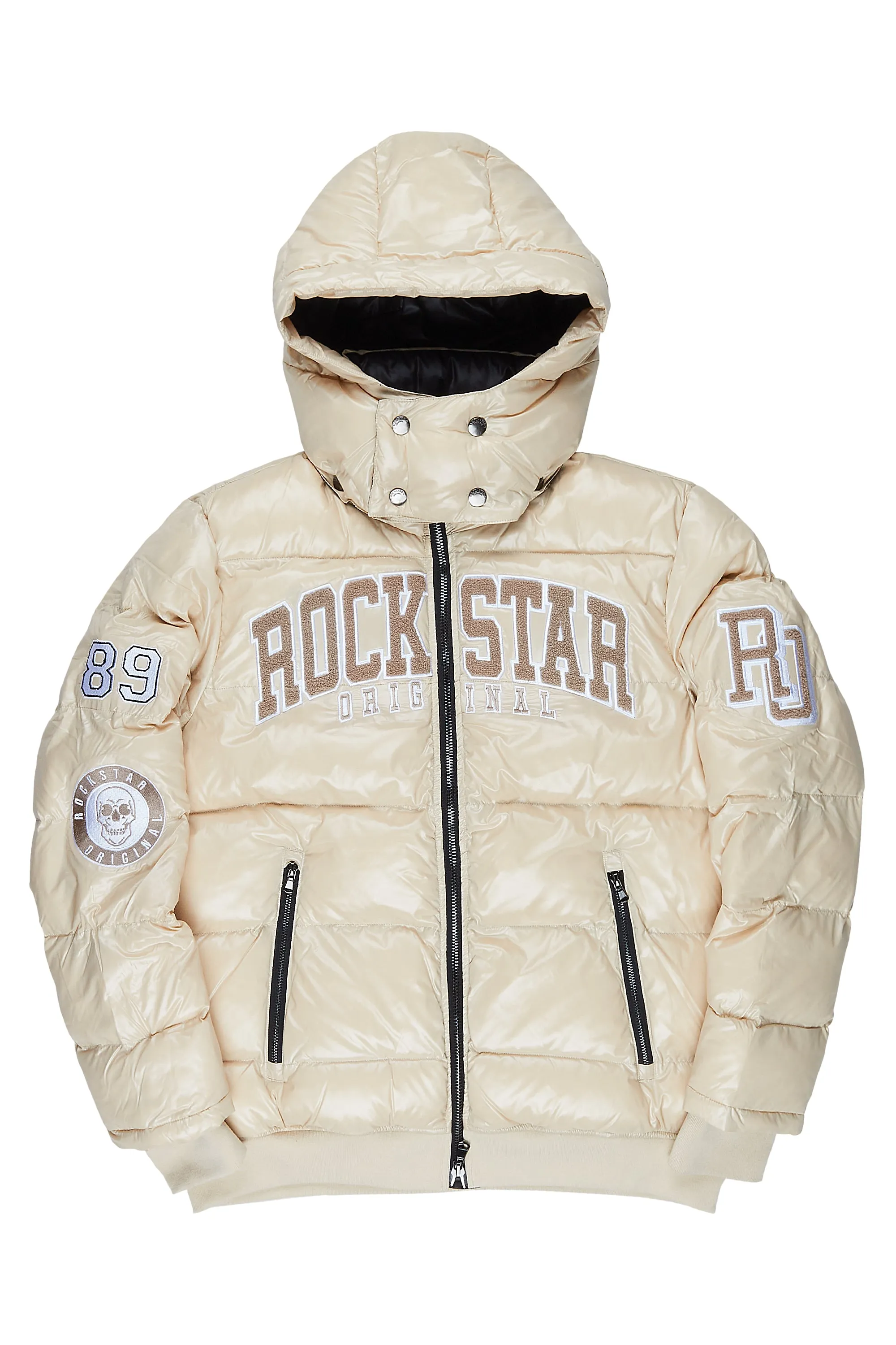 Girls Coco Beige Puffer Jacket