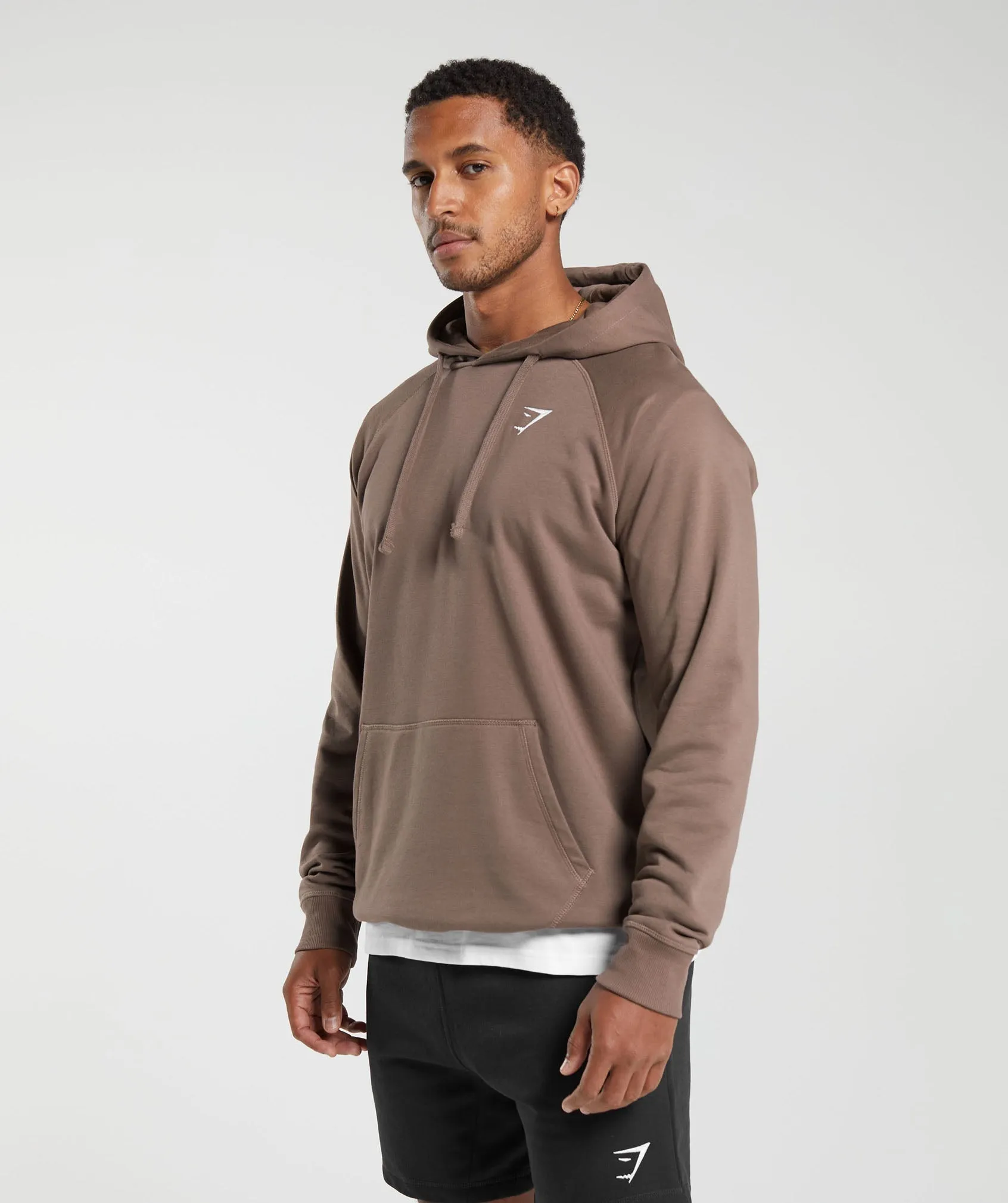 Gymshark Crest Hoodie - Truffle Brown