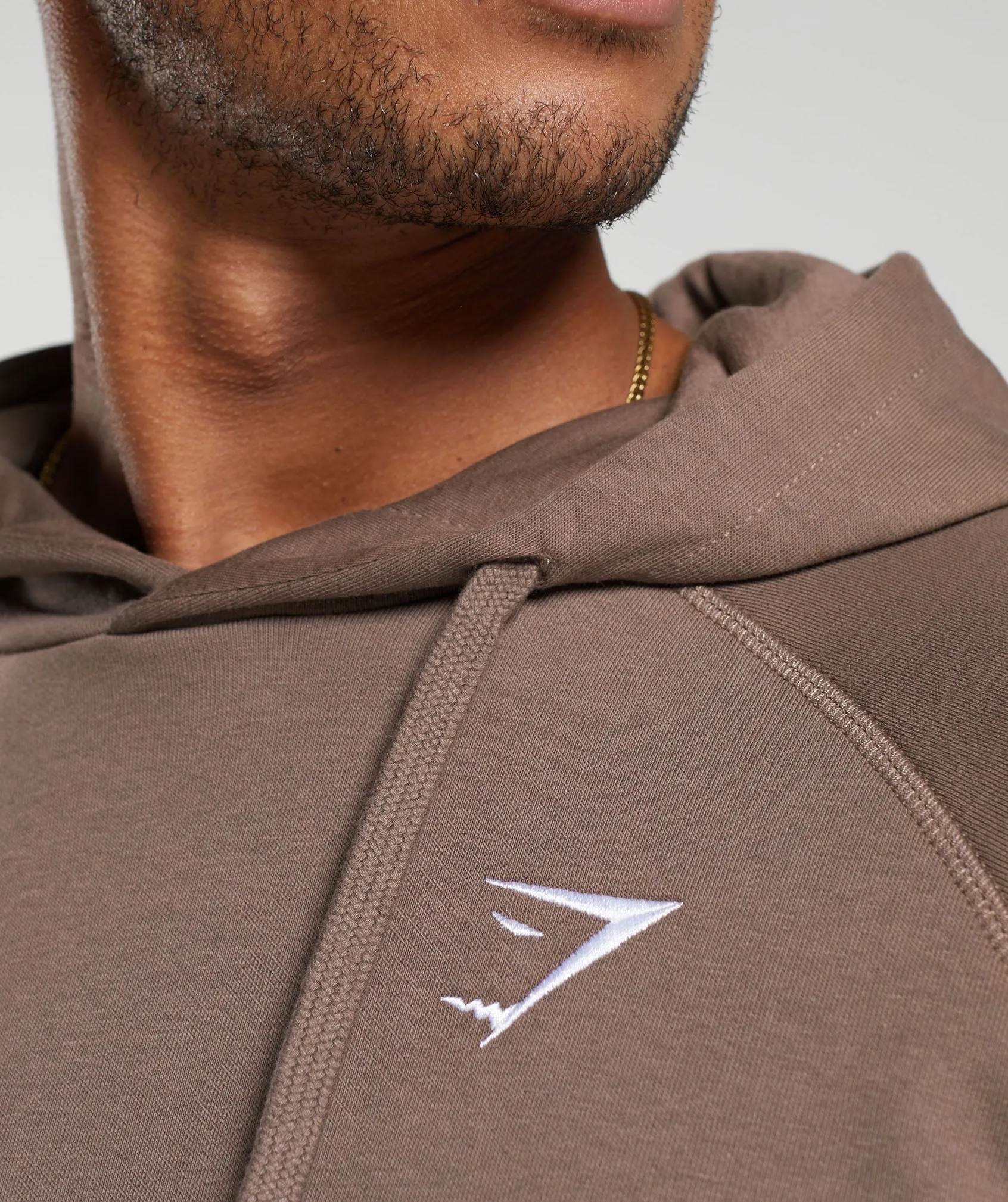 Gymshark Crest Hoodie - Truffle Brown