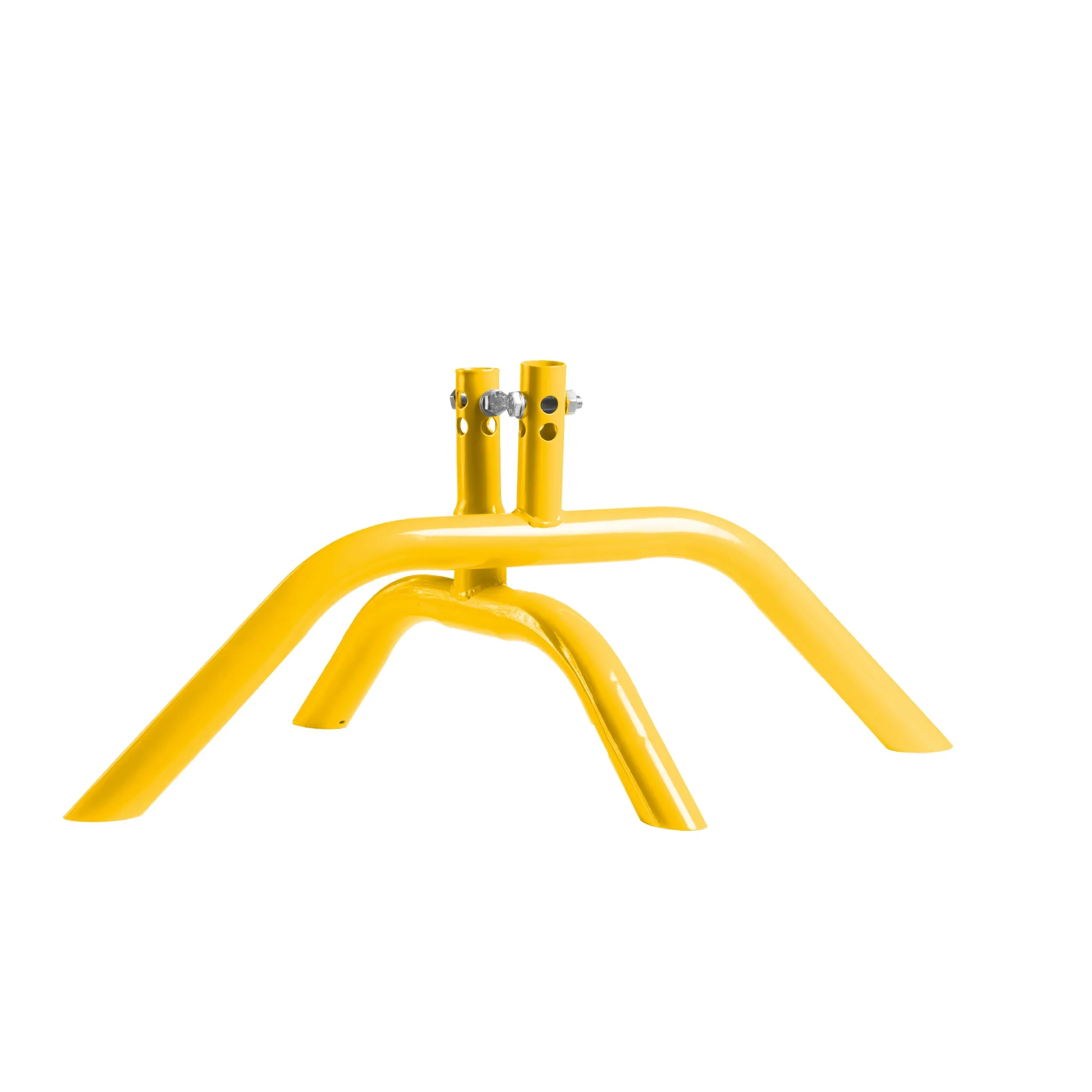 Heavy Duty Interlocking Steel Barricade, 8.5 Ft., Safety Yellow - Angry Bull Barricades