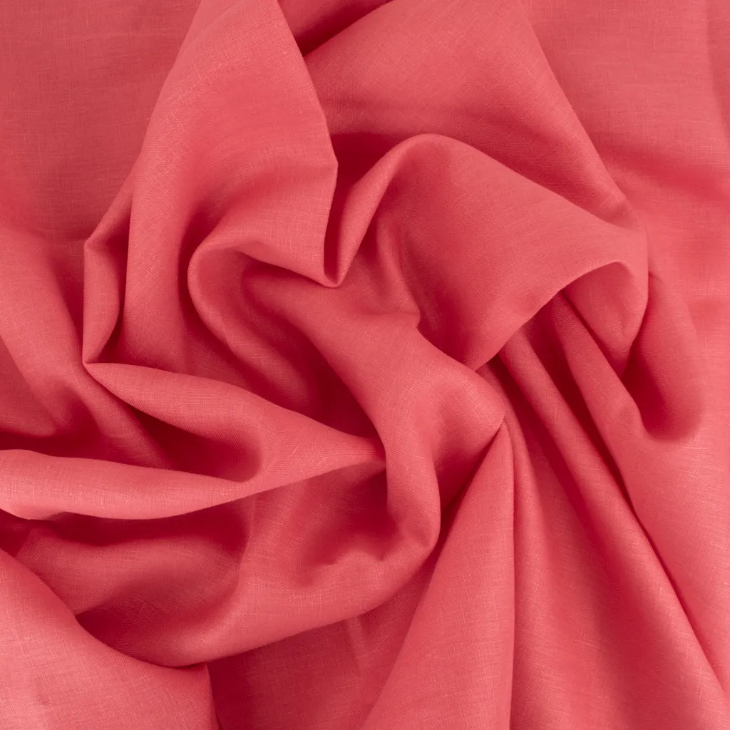 Heavy Linen - Coral