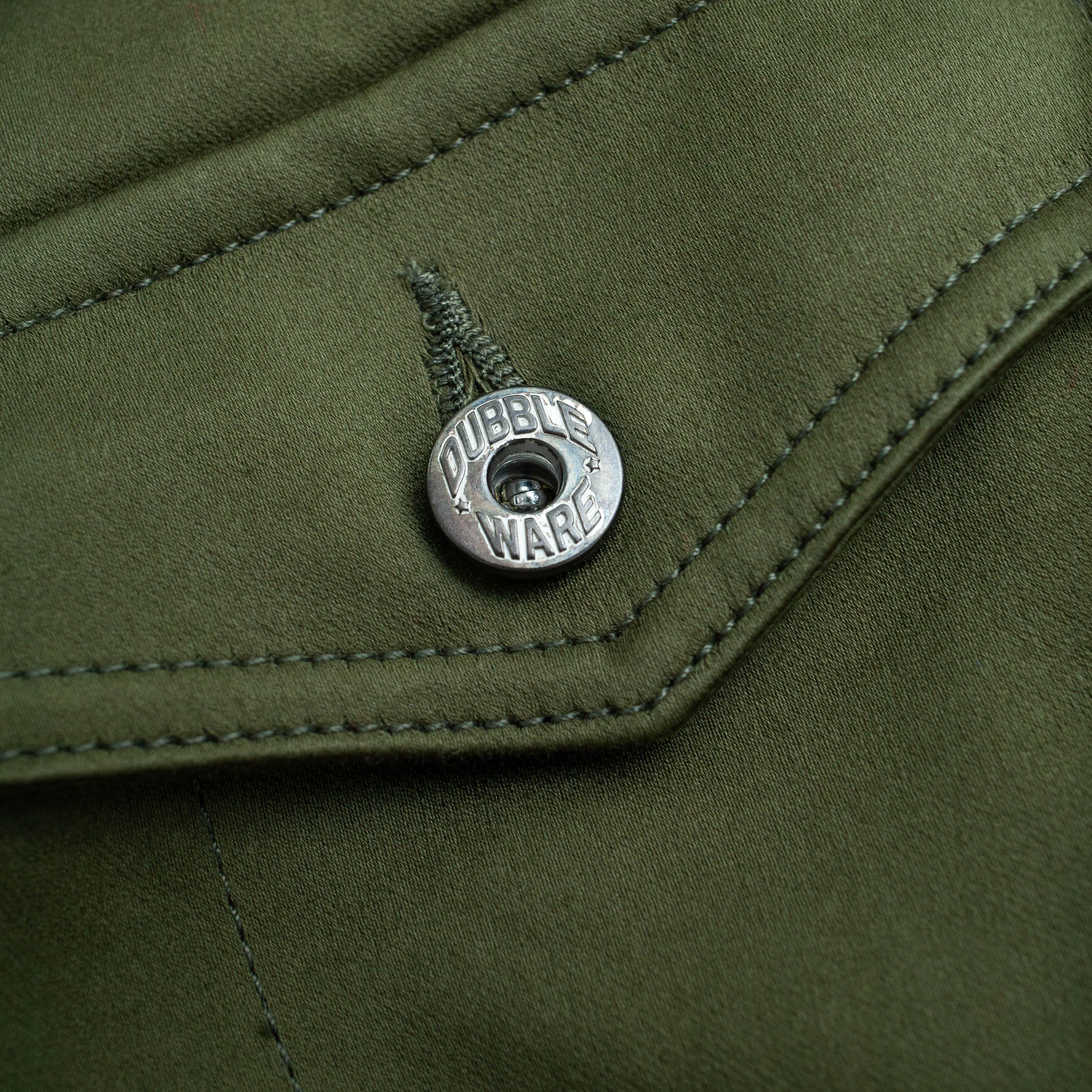 HEAVY SATEEN WORK JACKET - MILITARY GREEN