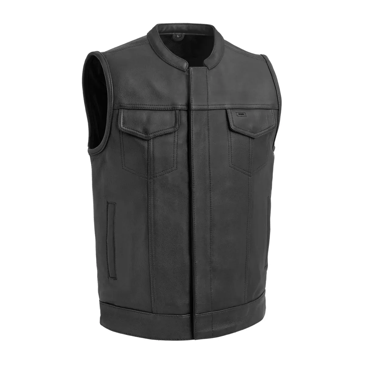 Hotshot Men's Motorcycle Leather Vest - Extreme Biker Leather