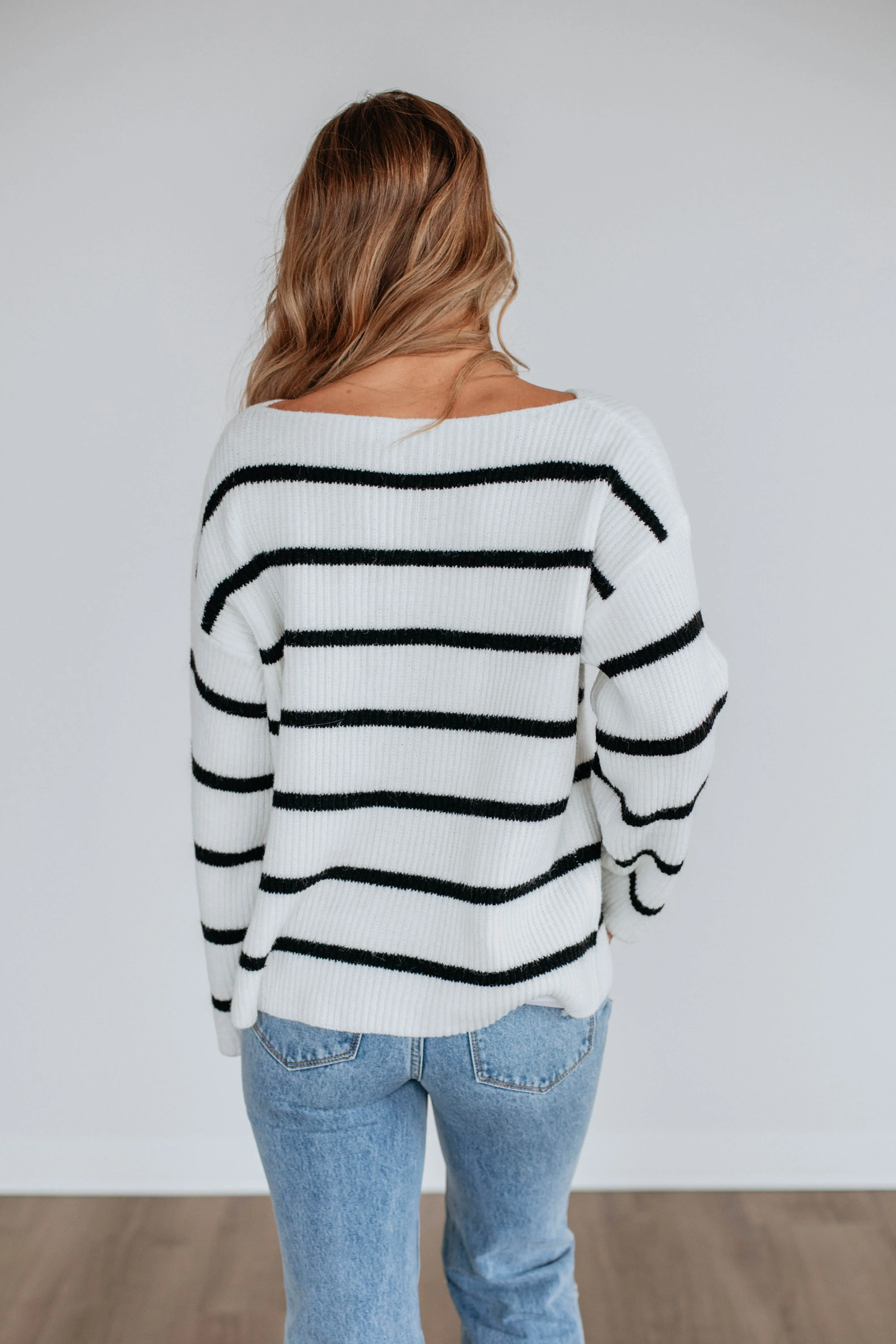 Kassy Ribbed Sweater - Ivory