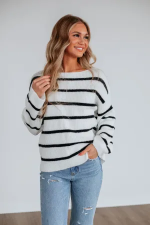 Kassy Ribbed Sweater - Ivory