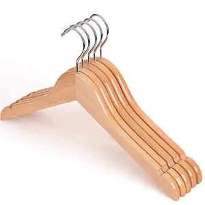 LCYCN hanger Natural Wood Suit Hangers - 10 Pack,44.5232cm