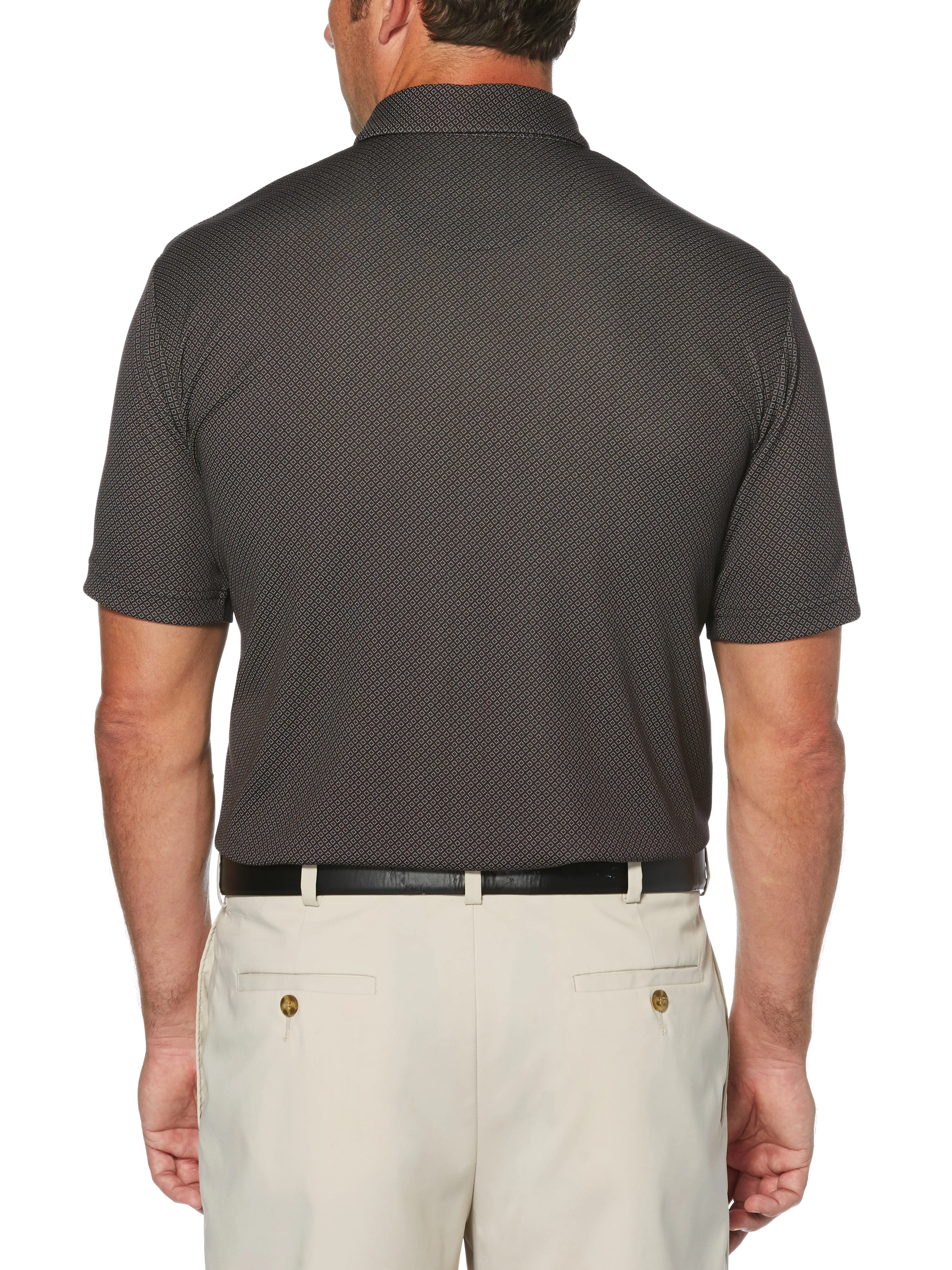 Mens Diamond Jacquard Polo