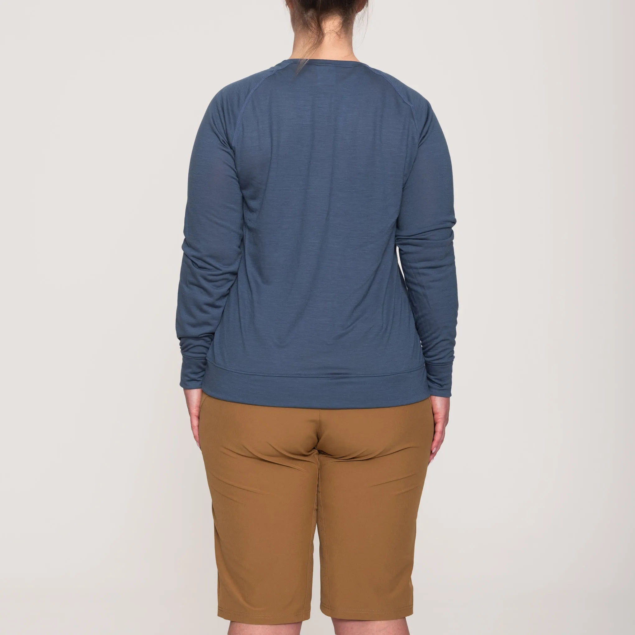 Merino Blend Lightweight Jersey - Denim blue