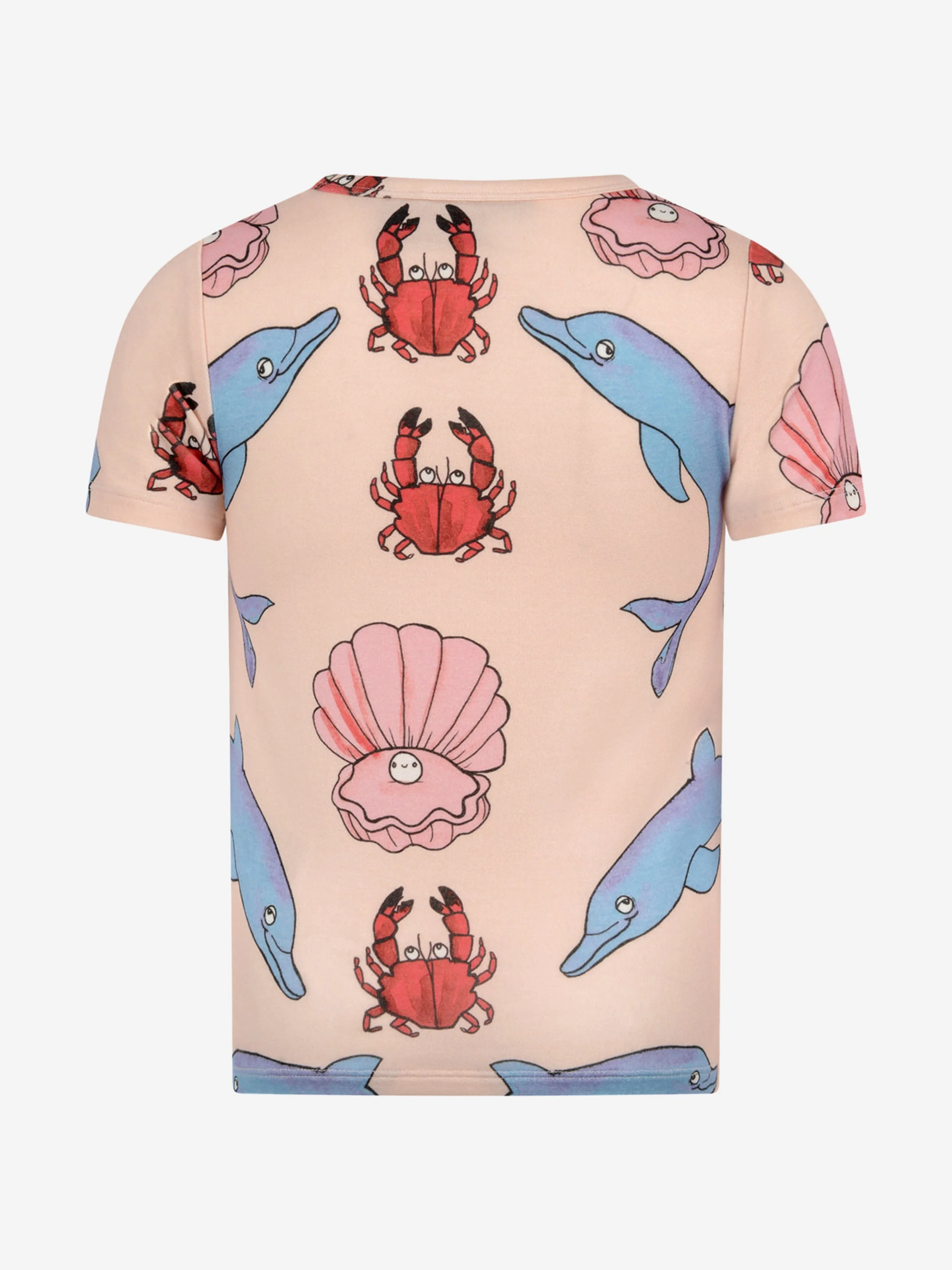 Mini Rodini Girls Cotton Dolphin Print t-hirt