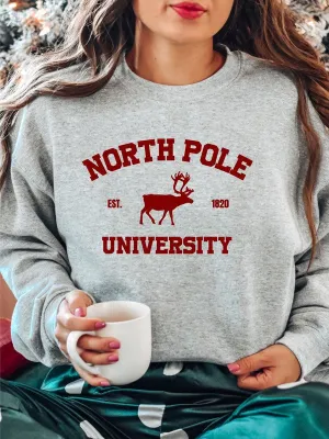 North Pole University Crewneck Sweatshirt