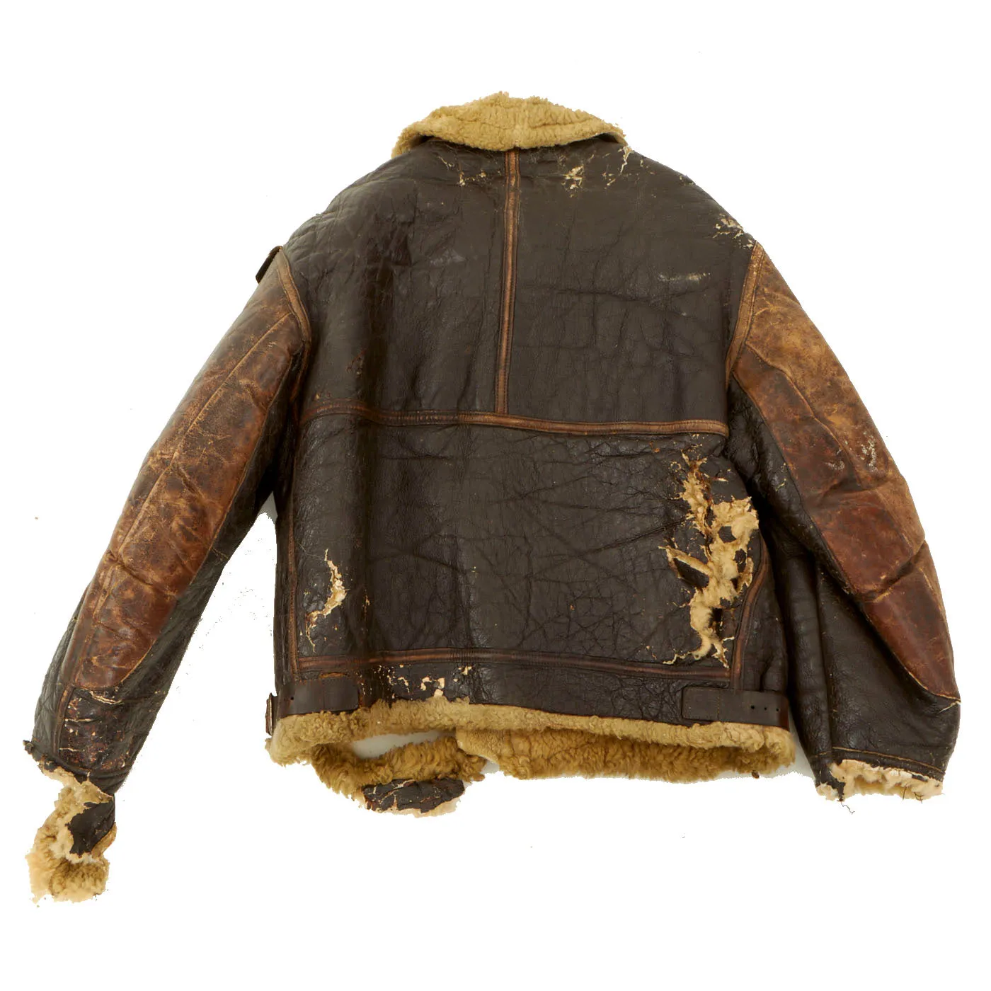 Original U.S. WWII Manhattan Project B-3 Sheepskin Bomber Jacket - Size 42