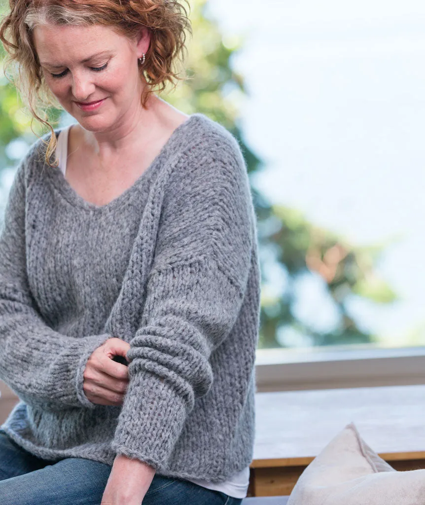 Slouchy Pullover Using Rowan Brushed Fleece