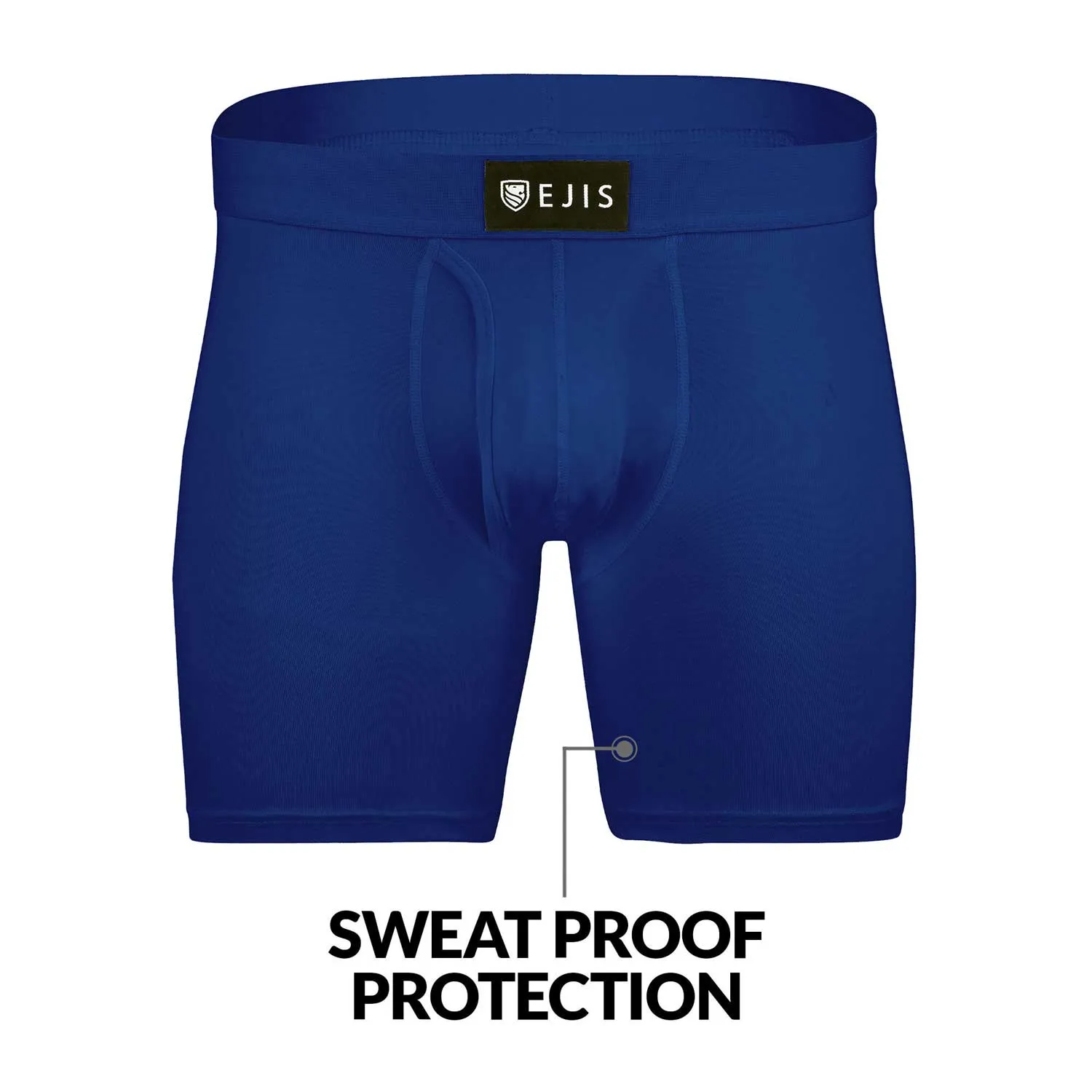 Sweat Proof Men's Boxer Briefs with Fly - Mix 9-Pack (5x Black, 4x Navy)