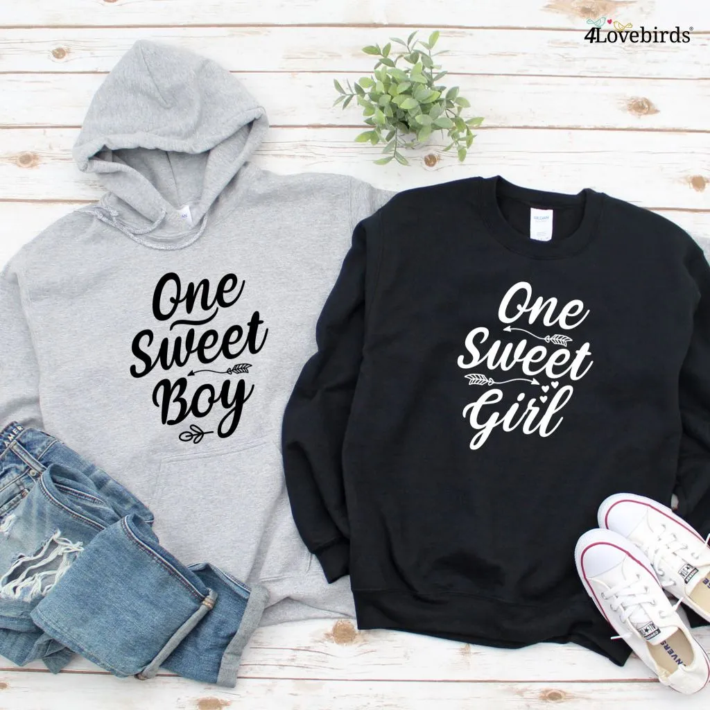 Sweet Boy & Girl Matching Outfits, Heartfelt Couples Gift, Valentine's Day Set, Adorable Duo Wear