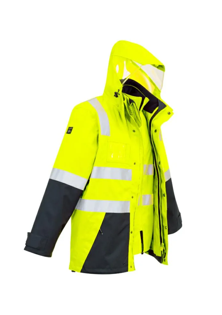 Syzmik ZJ532 Mens Hi Vis 4 in 1 Waterproof Jacket