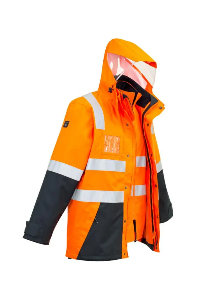 Syzmik ZJ532 Mens Hi Vis 4 in 1 Waterproof Jacket