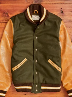 Varsity Jacket in Loden Rust