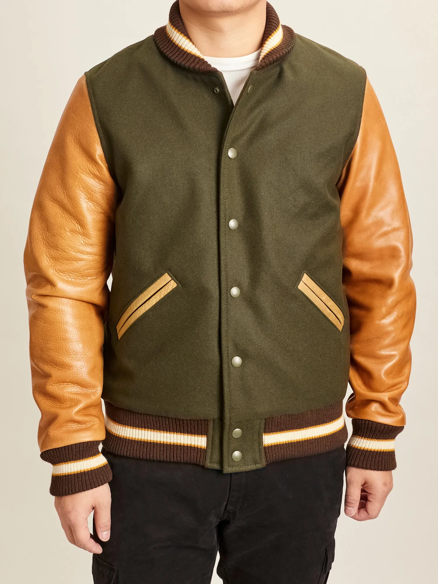 Varsity Jacket in Loden Rust