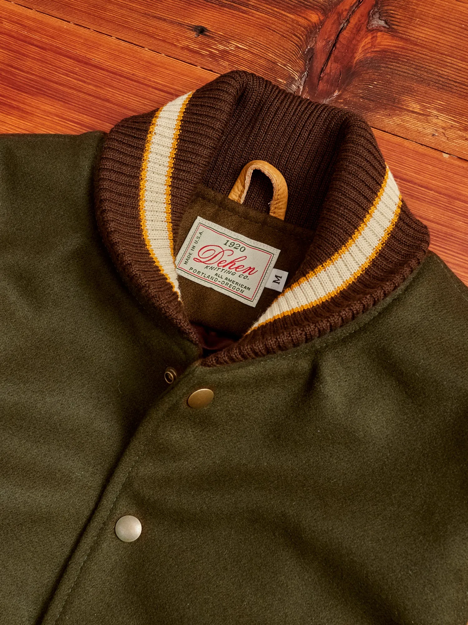 Varsity Jacket in Loden Rust