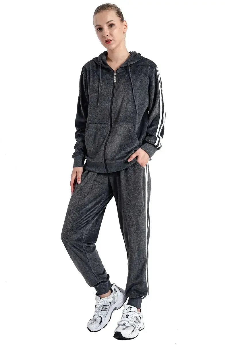 Velour Tracksuit Plus Size