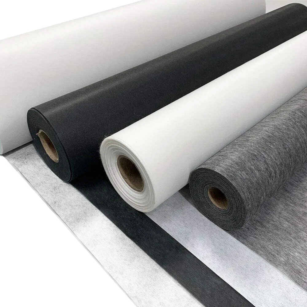 Vilene Non-Woven Fusible/Iron on Interfacing Black Fine-Light